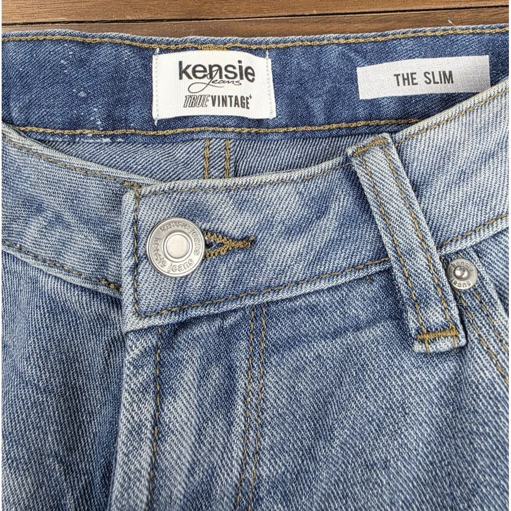 Kensie Distressed True Vintage The Slim Jeans Women's Size 8/29 Blue Denim (108)
